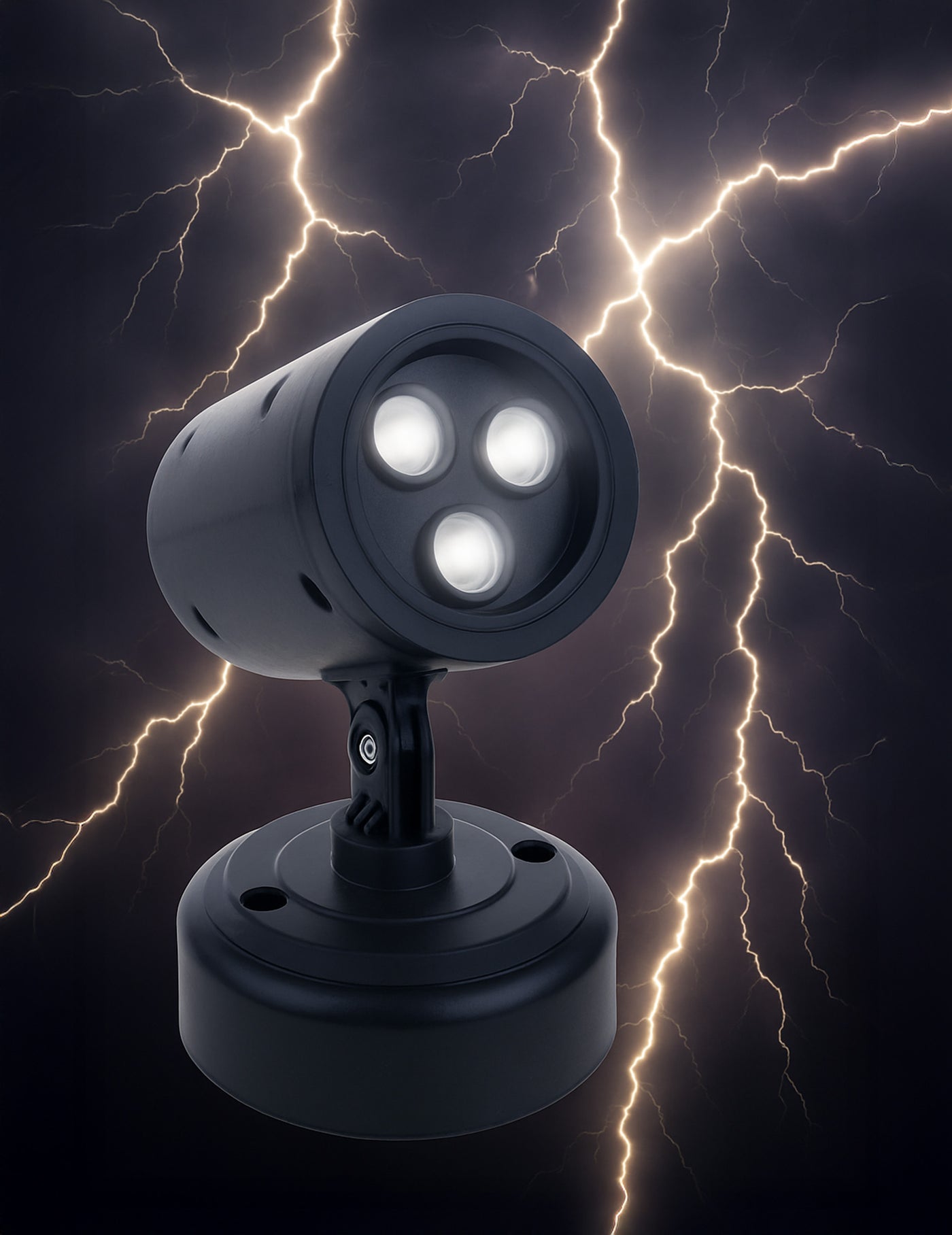 Projecteur de foudre avec son du tonnerre