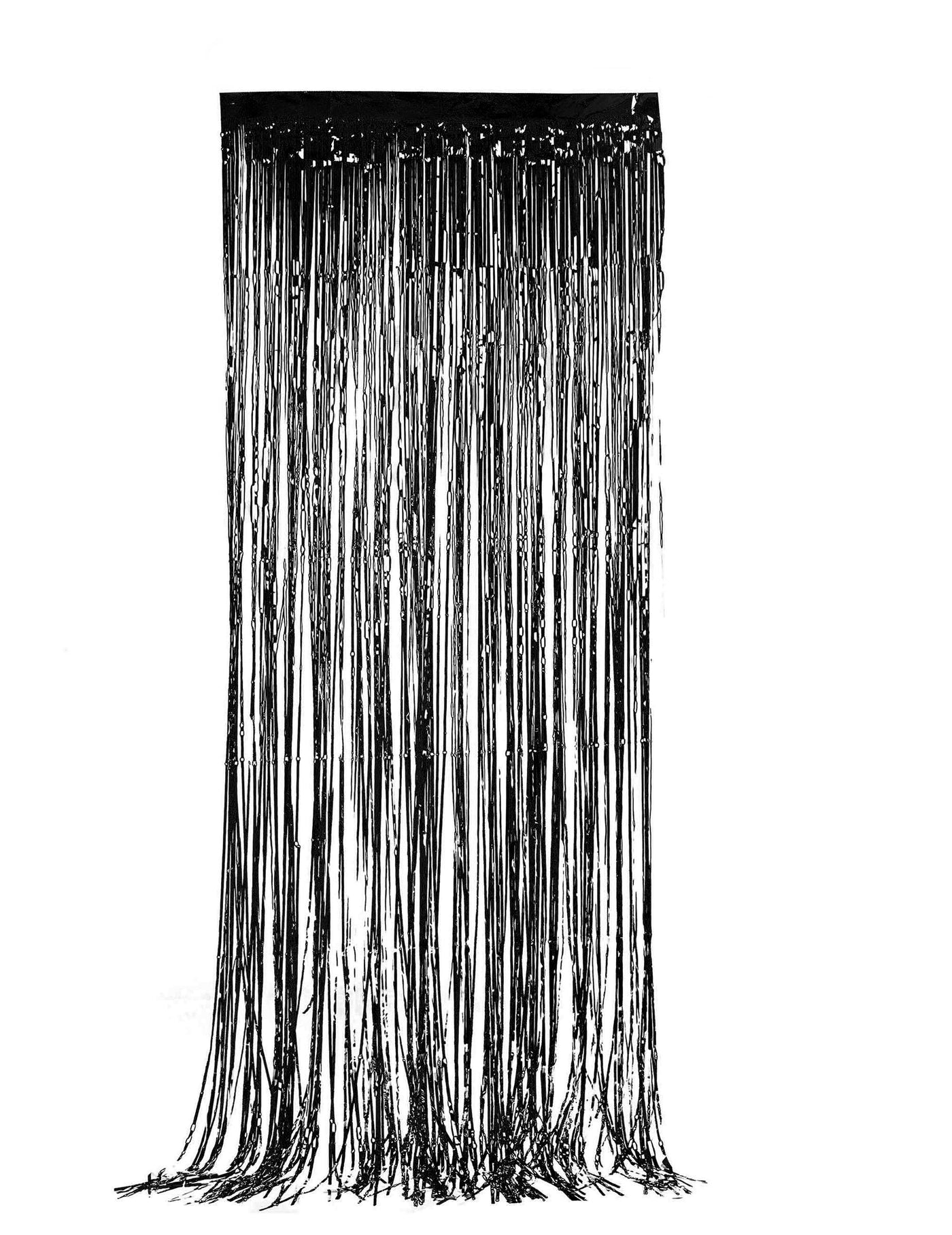 Rideau scintillant noir 244 x 91 cm
