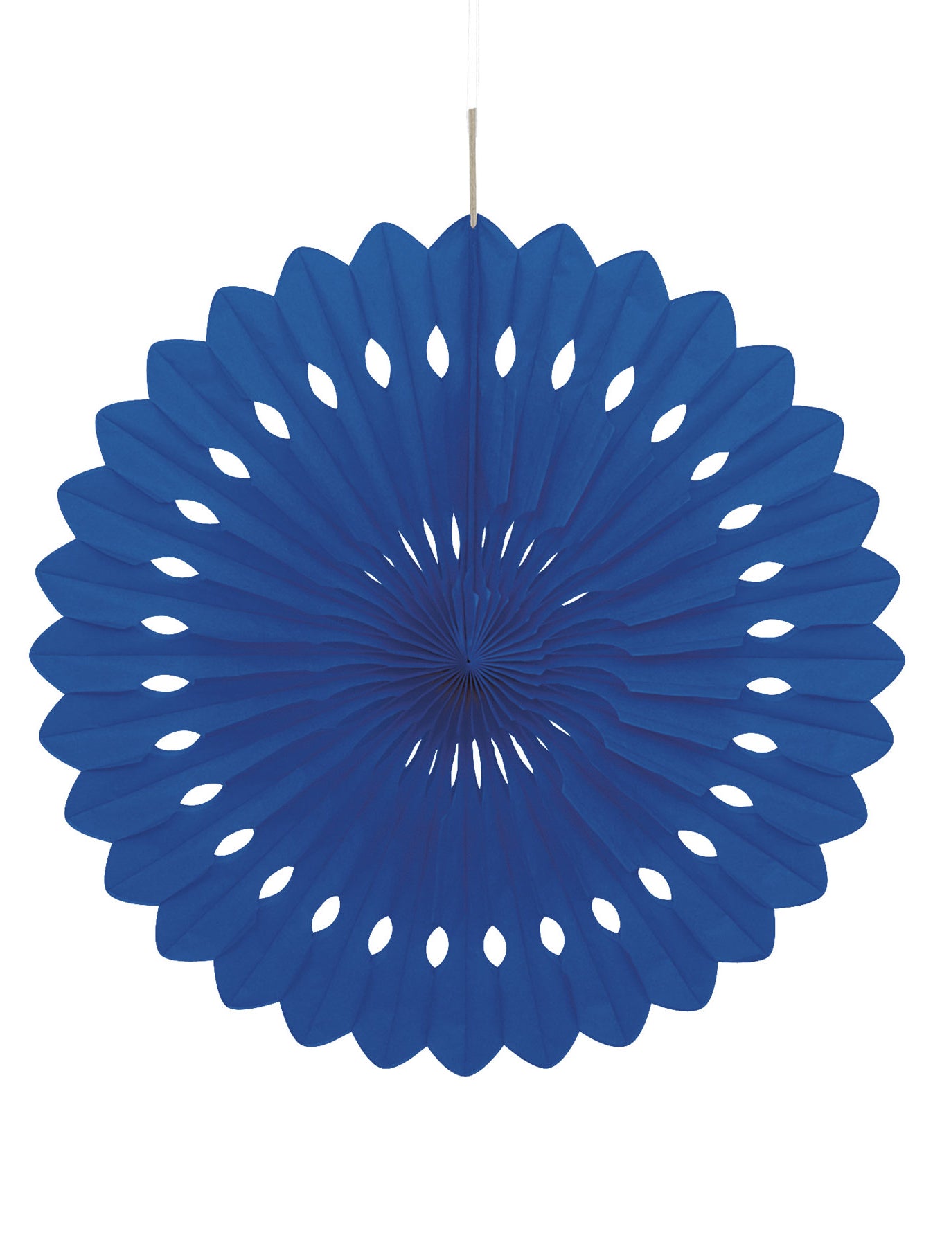 Rosace en papier bleu nuit 40 cm