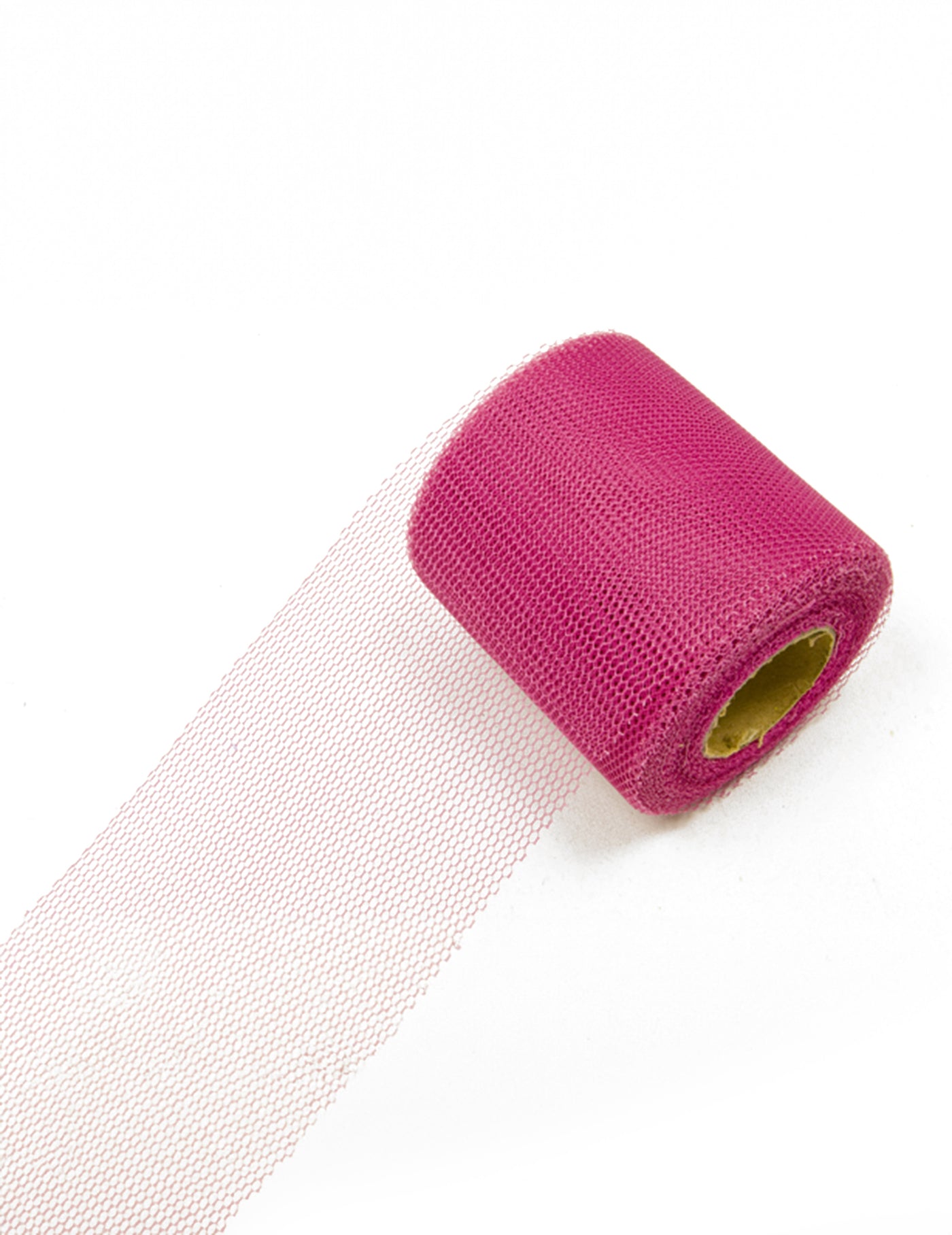 Rouleau de tulle rose fuchsia 20 mètres