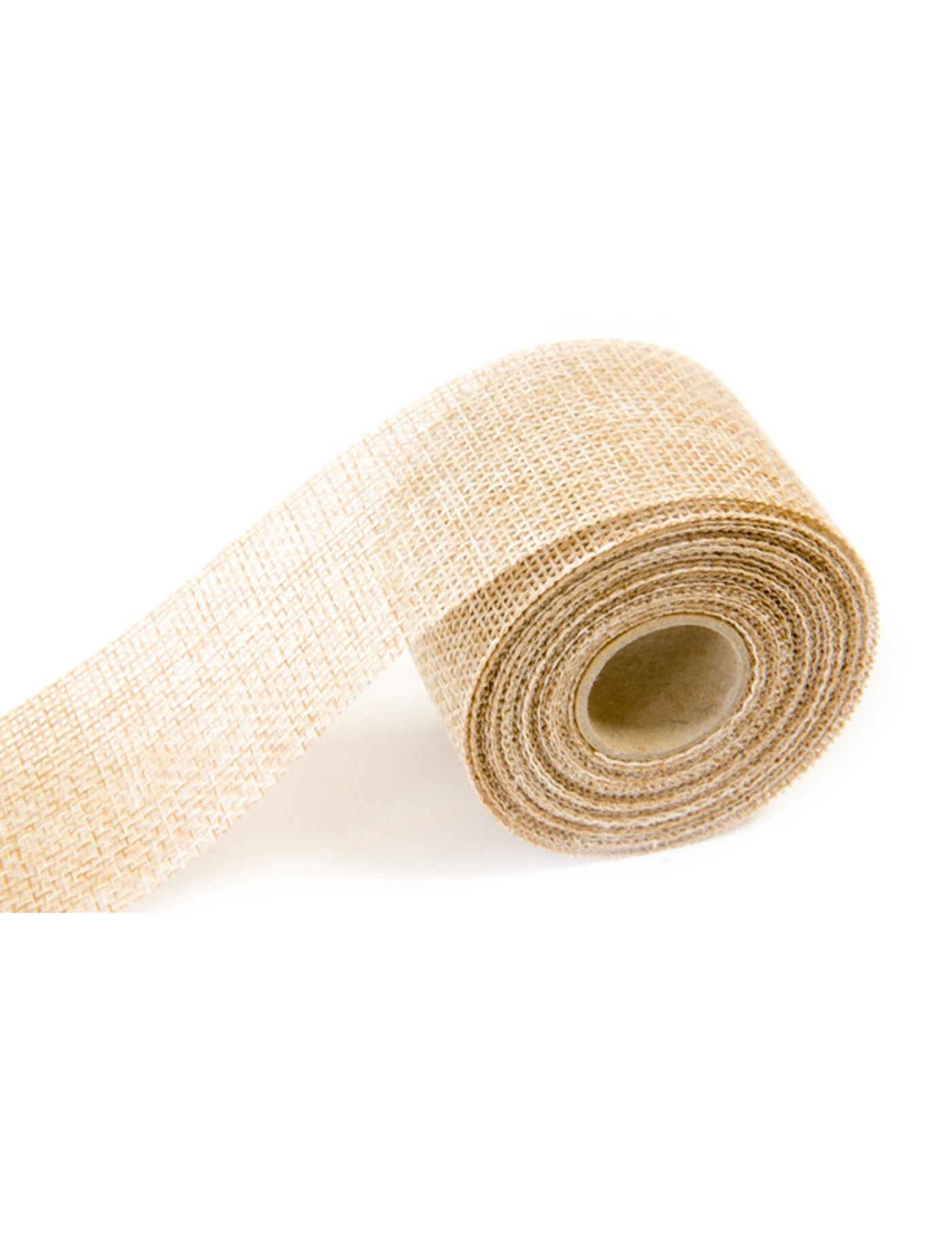Ruban effet jute naturel 40 mm x 4 m pour décoration champêtre