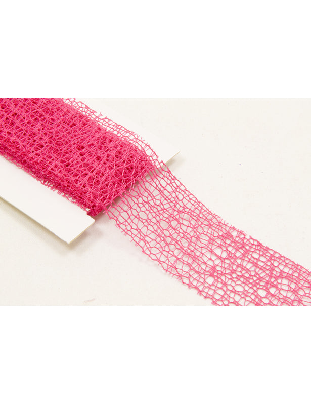 Ruban fantaisie fuchsia 4 cm x 3 m