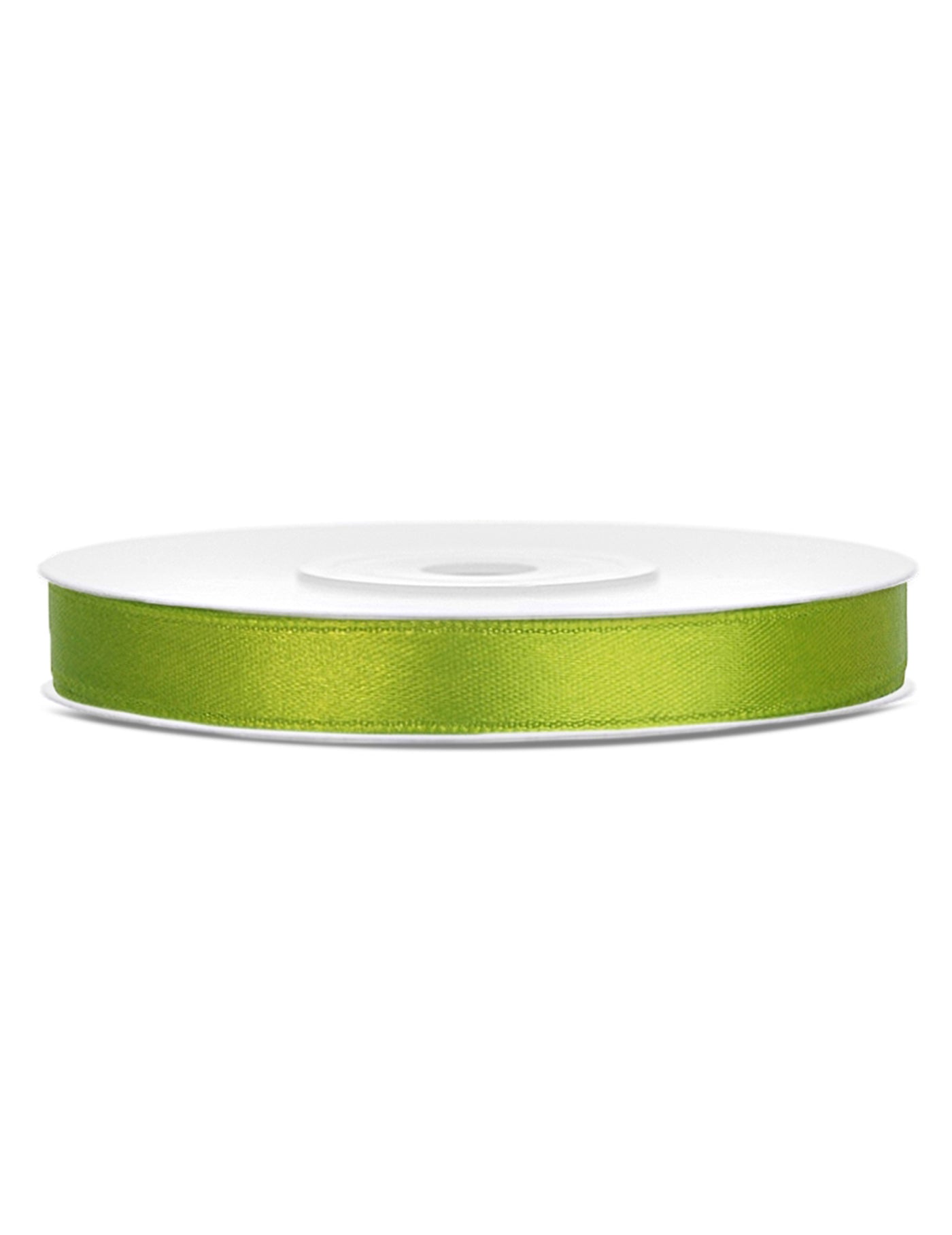 Ruban satin vert pomme 0.6 cm x 25 m pour loisirs créatifs