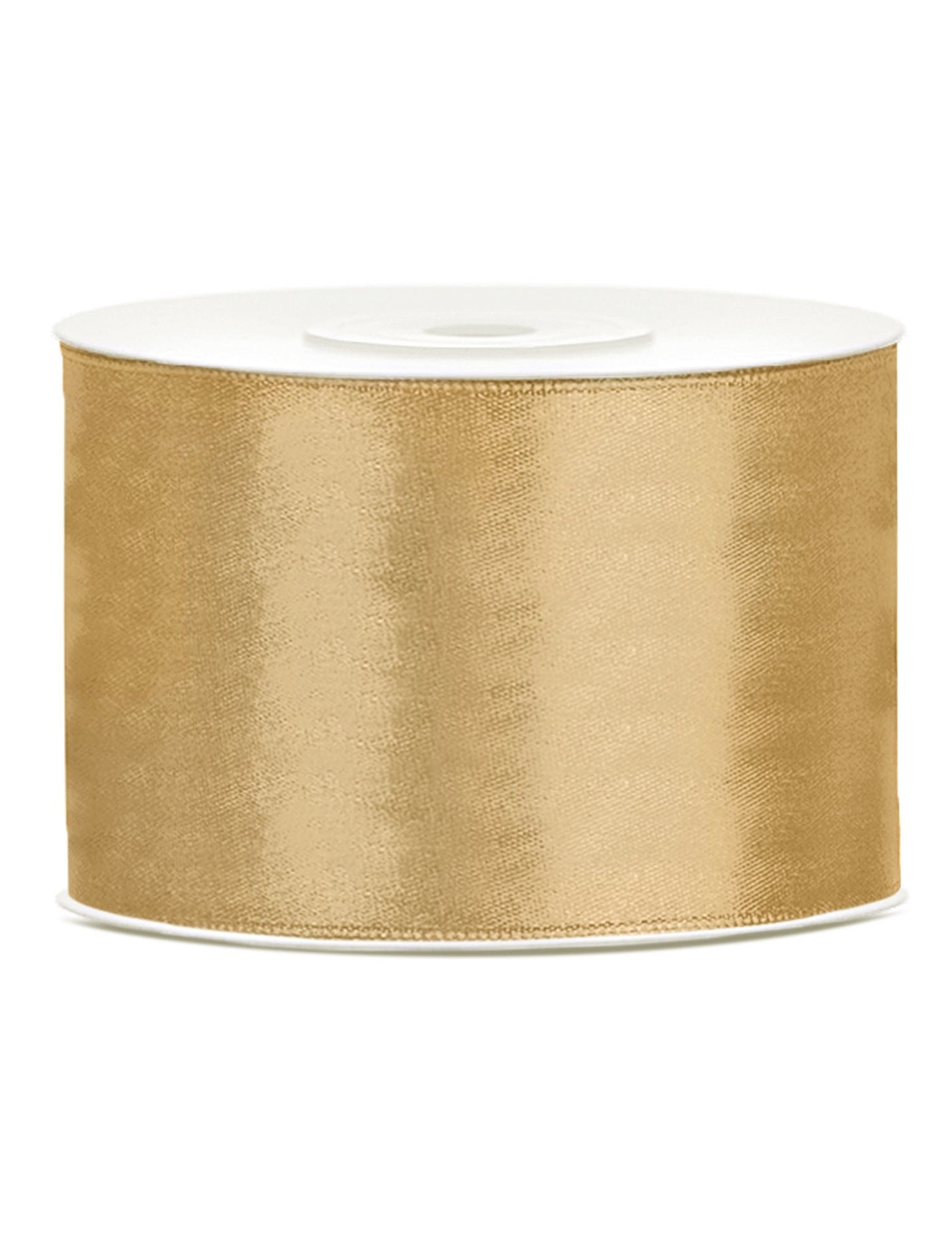 Ruban satin doré ocre 5 cm x 25 m