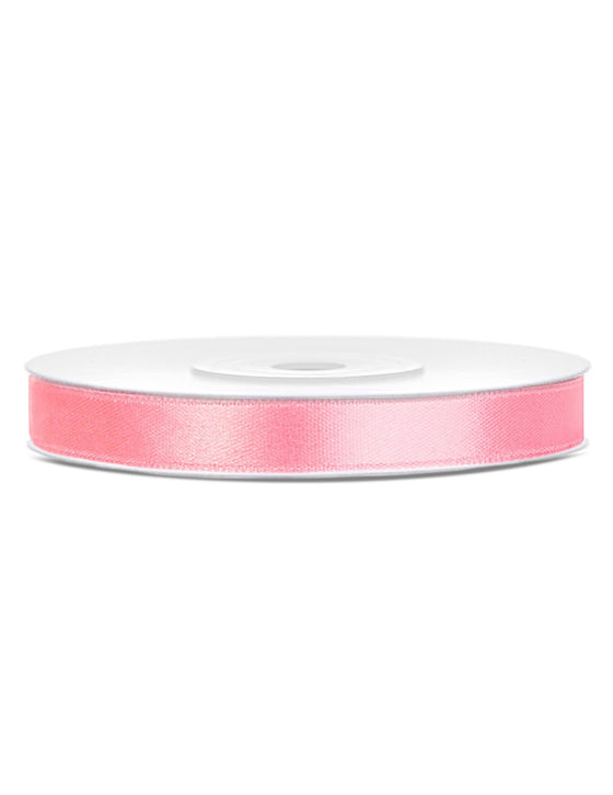 Ruban satin rose 0.6 cm x 25 m