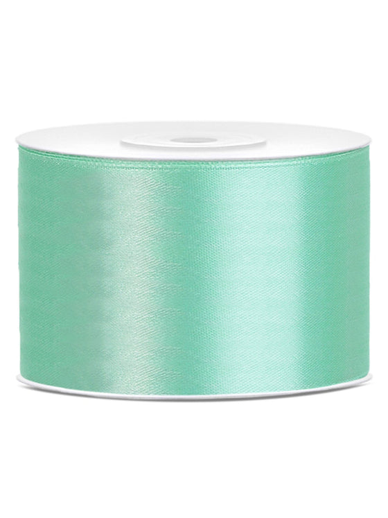 Ruban satin vert menthe 5 cm x 25 m pour décoration