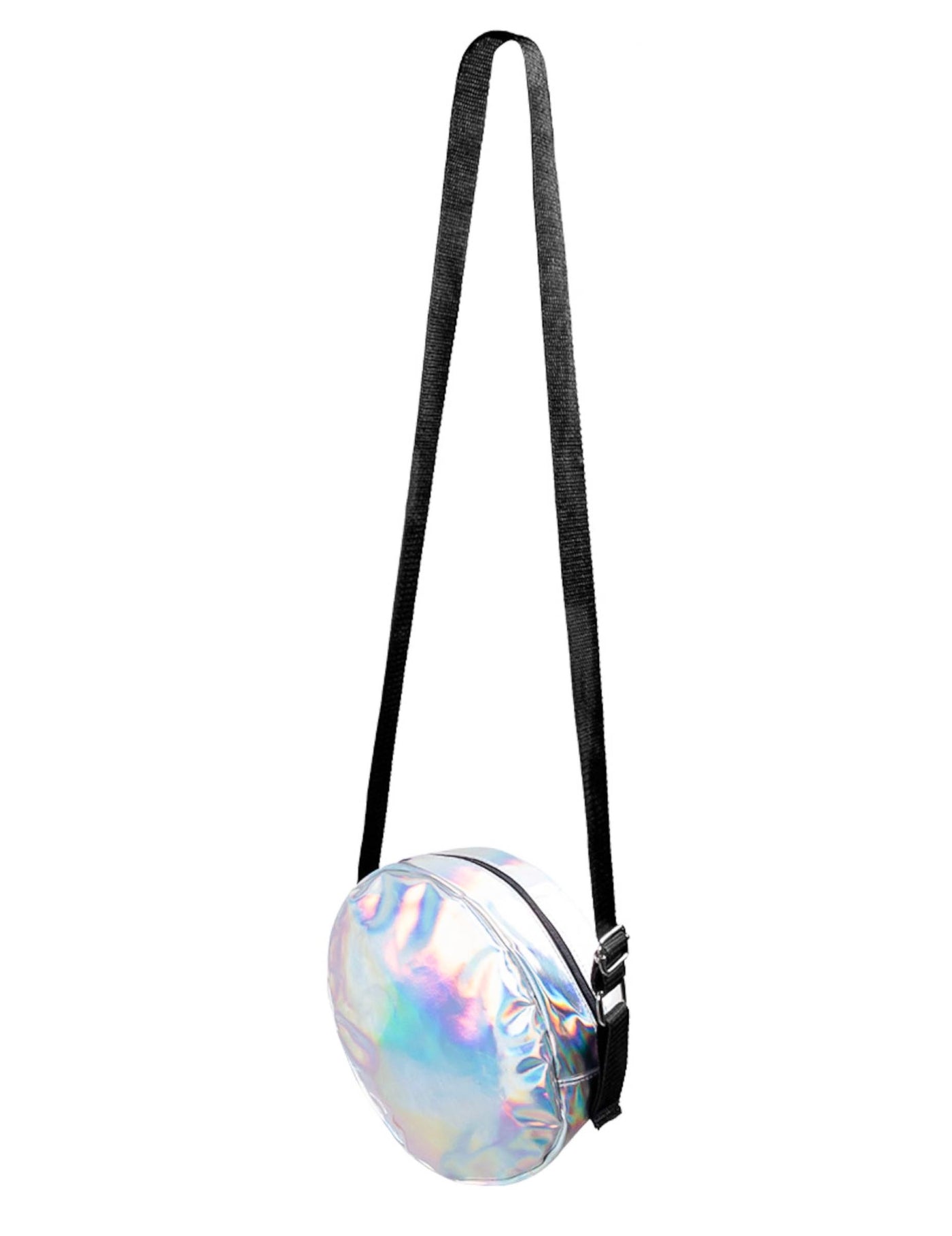 Sac à bandoulière rond holographique