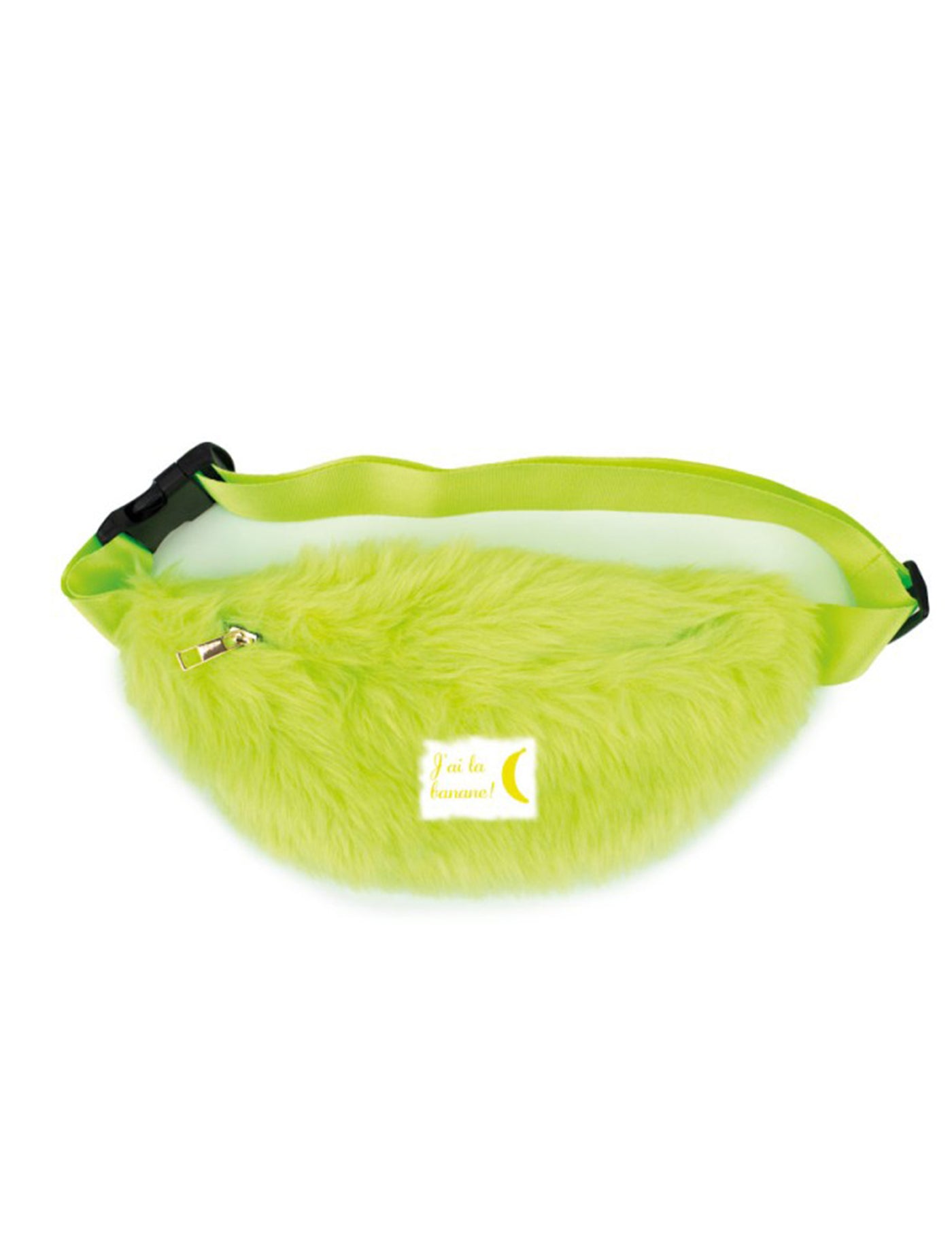 Sac banane à poils jaunes