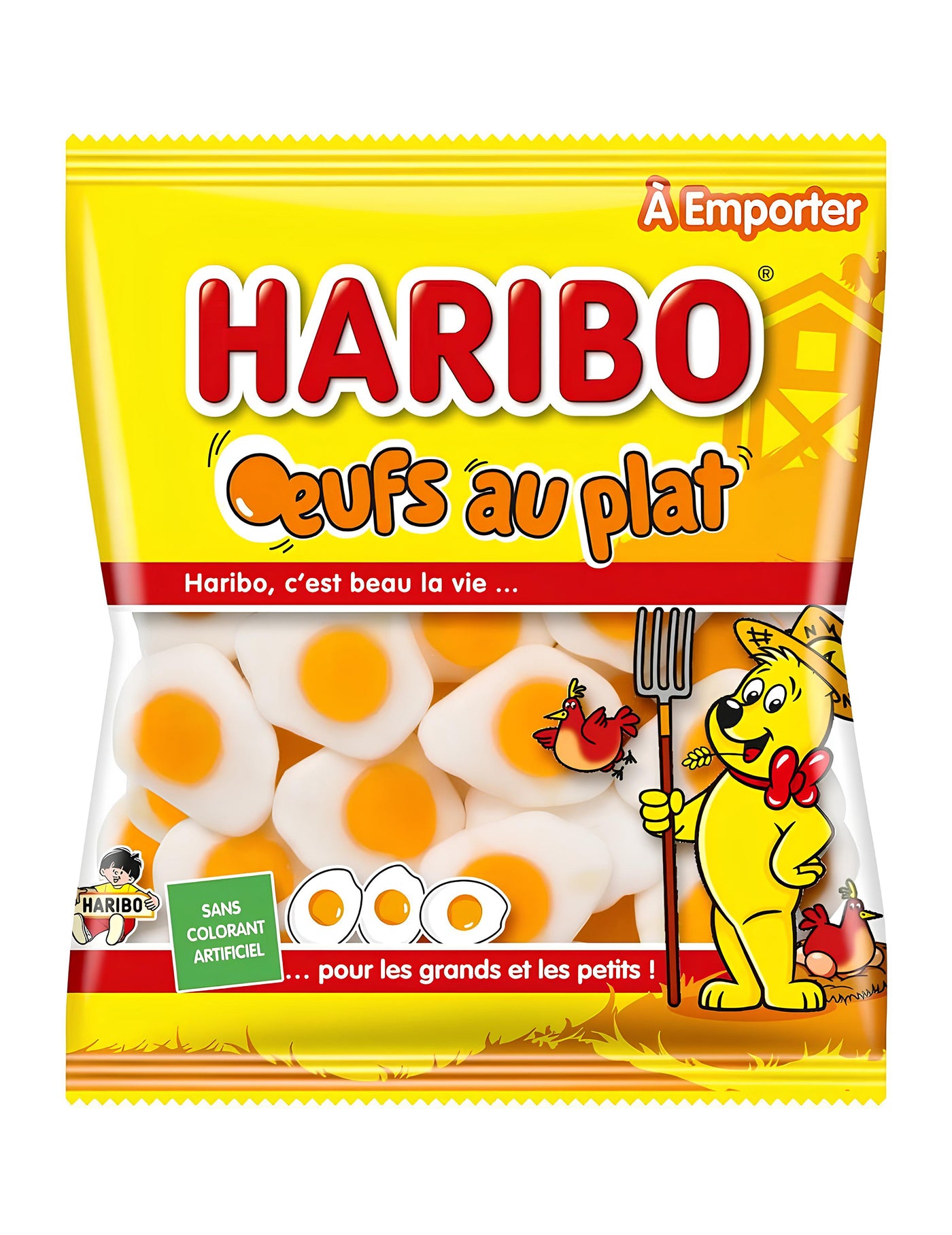 Sachet bonbons Haribo Oeufs au plat - 100 g