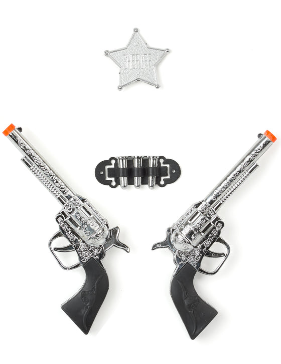 Set de 2 pistolets en plastique enfant