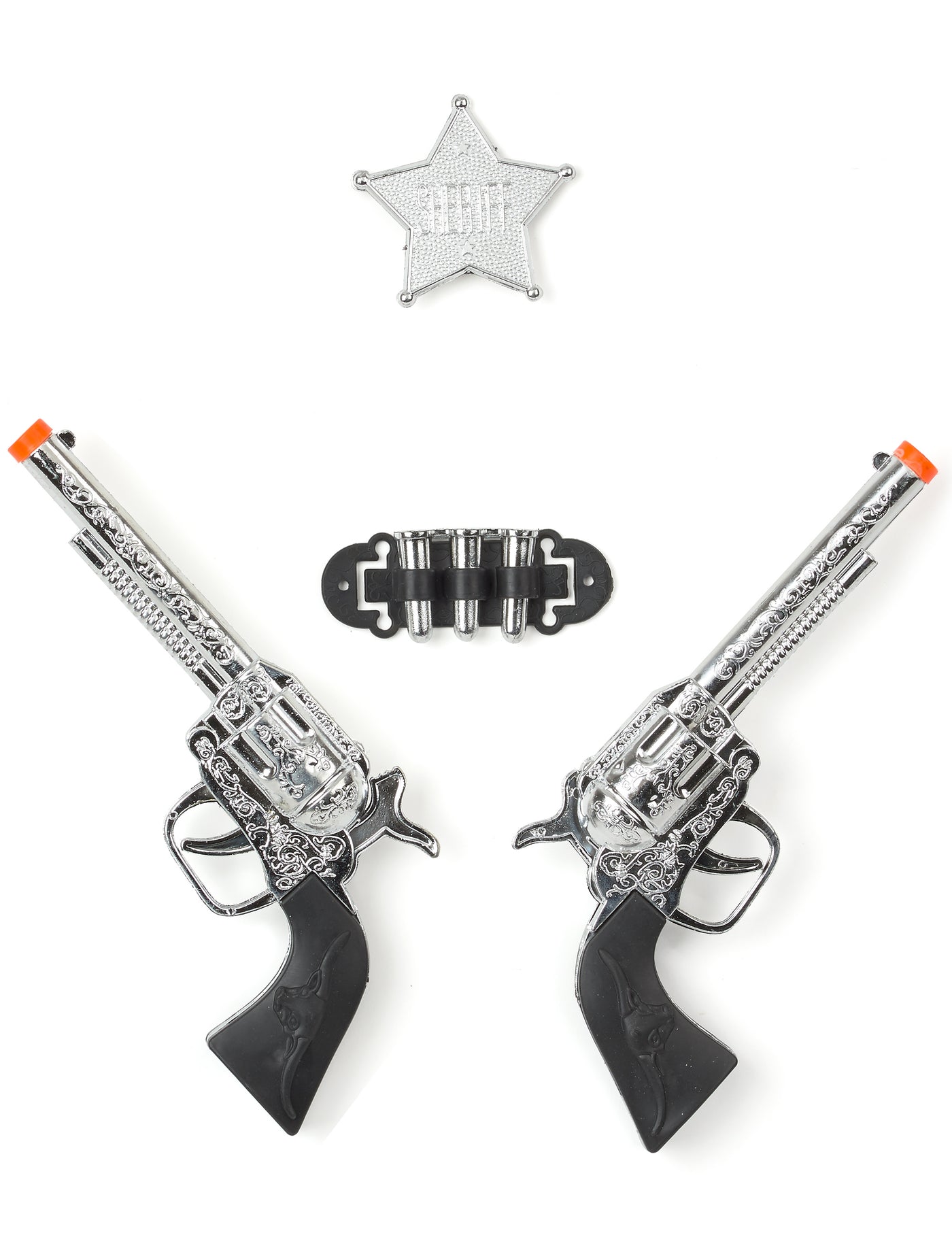 Set de 2 pistolets en plastique enfant