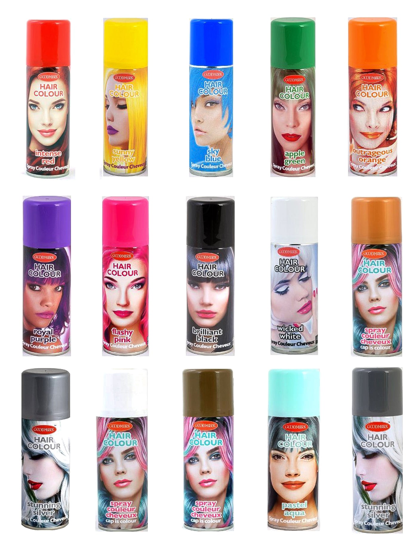 Spray pour cheveux couleurs 125 ml