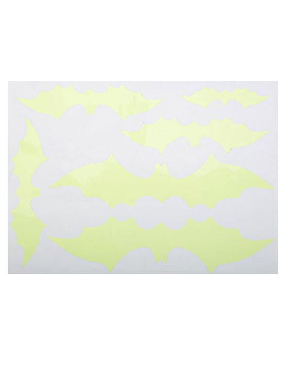 Stickers de chauve-souris phosphorescents 2,5 à 6 cm