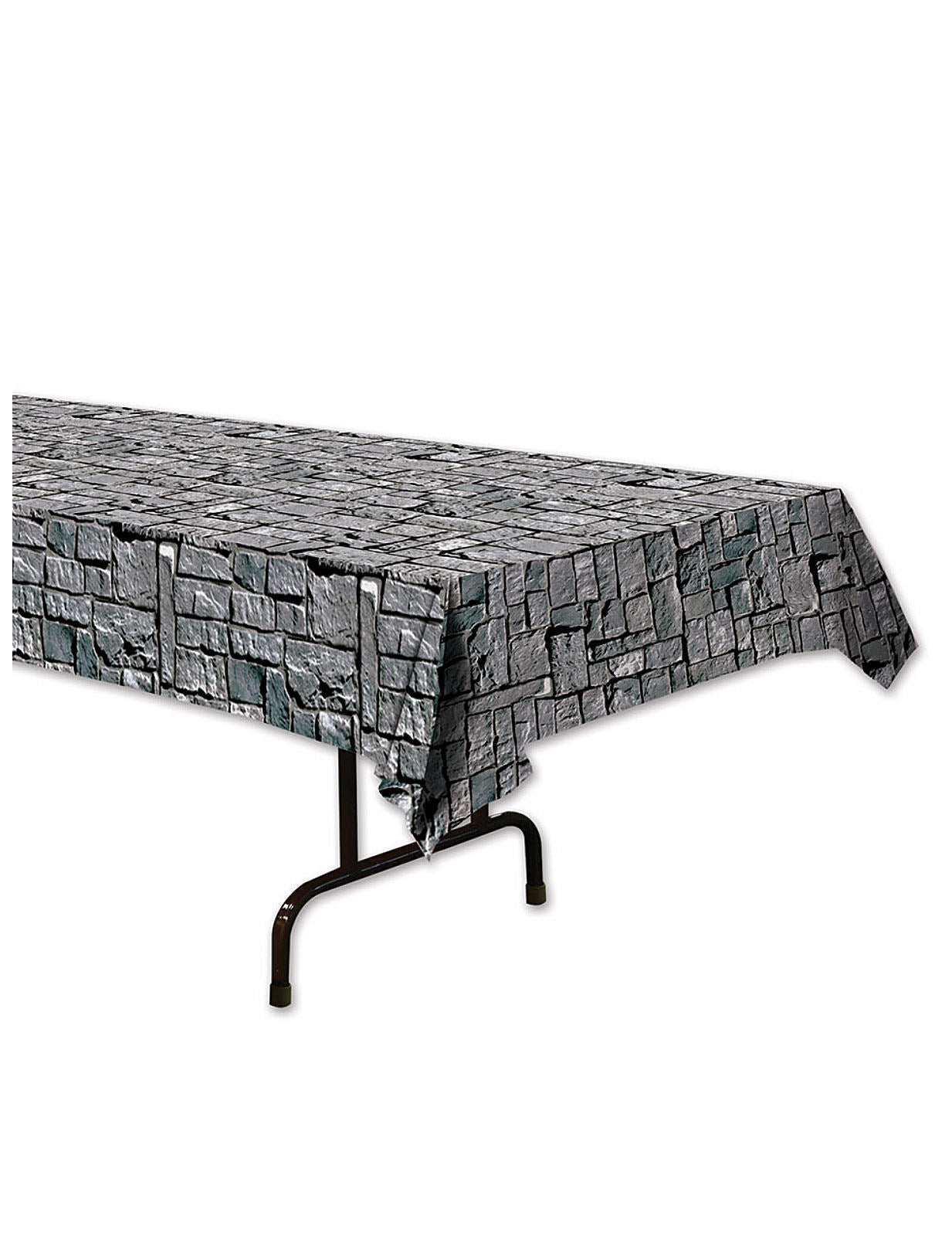 Nappe effet pierres grises 137 x 274 cm