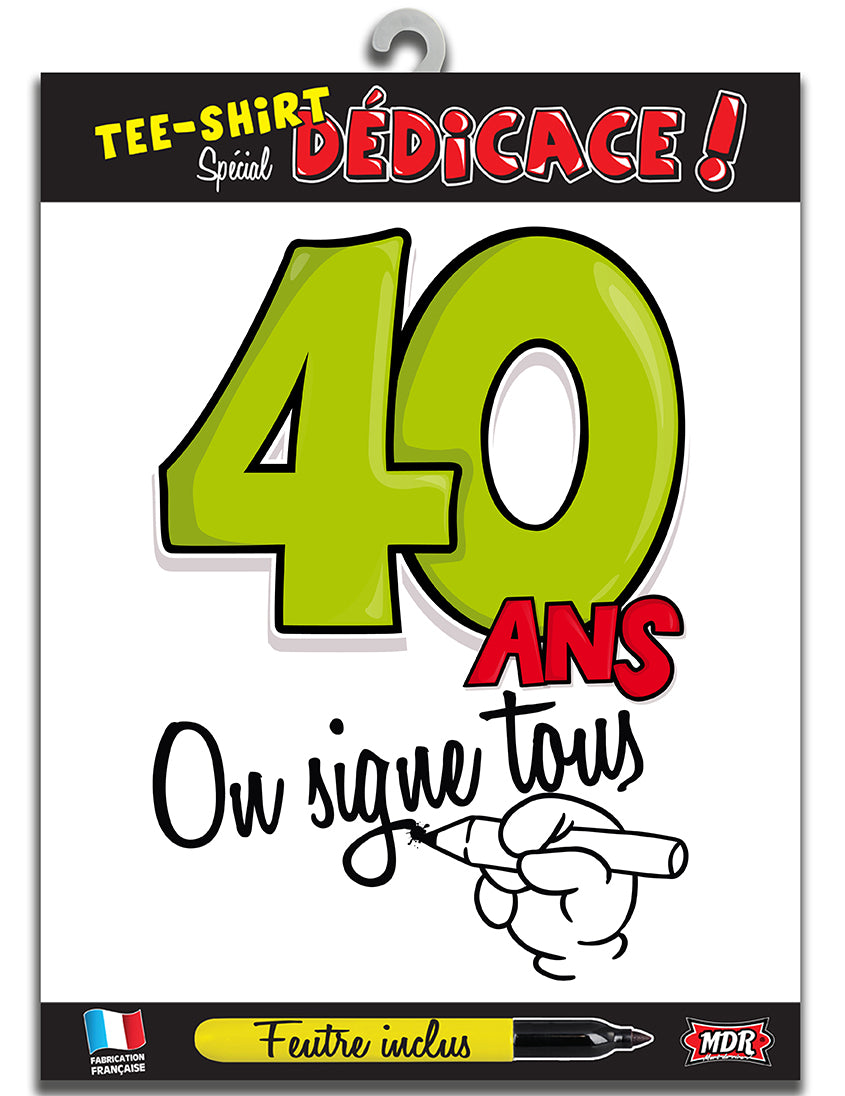 T-shirt Age 40 ans