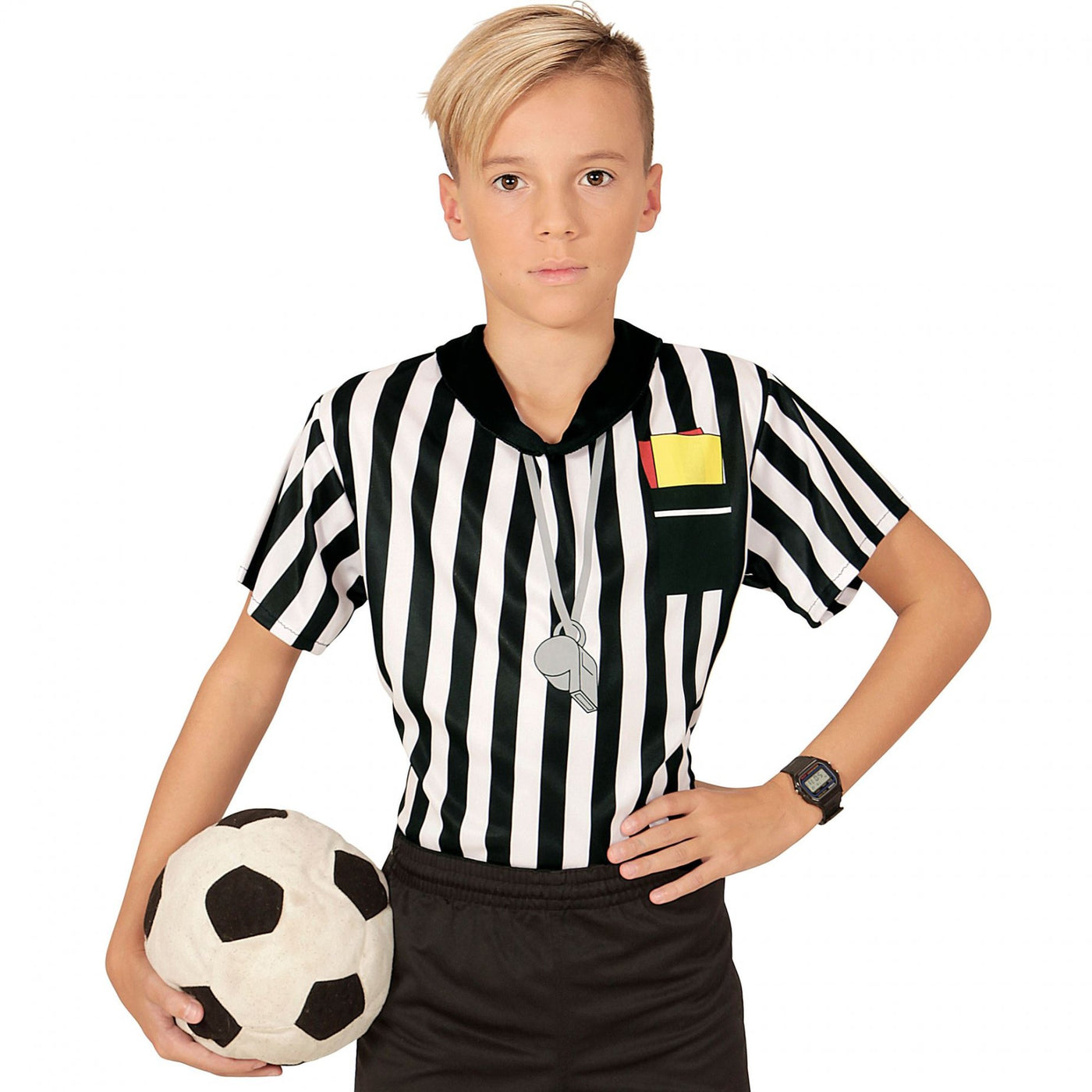 T-shirt arbitre de foot enfant