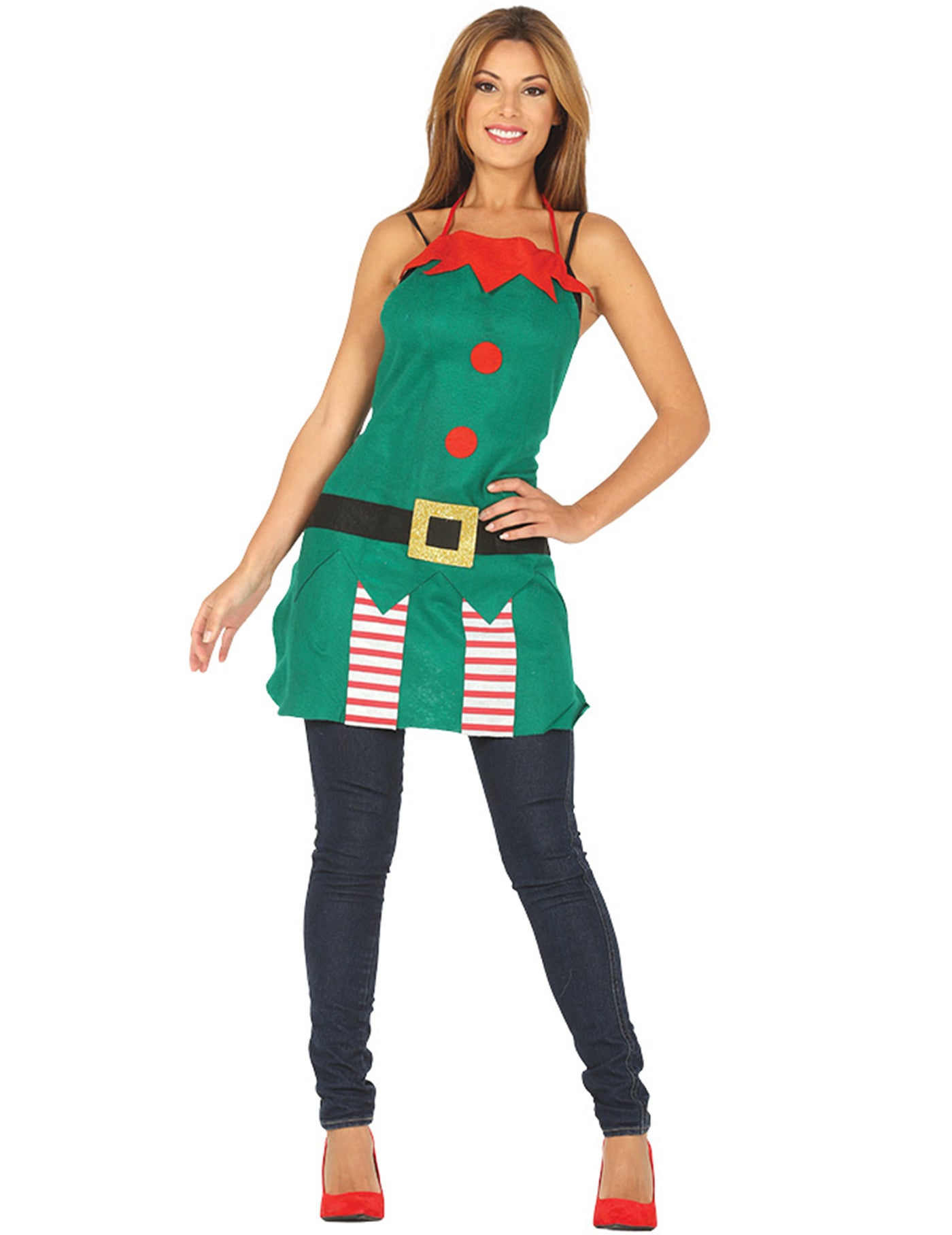 Tablier elfe de Noël adulte