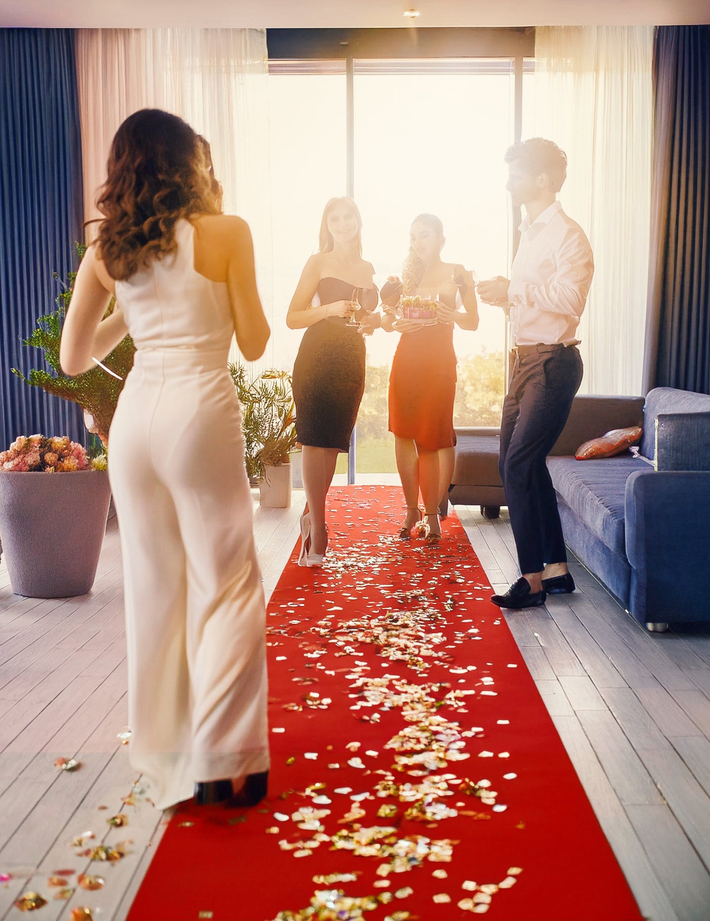 Tapis rouge 60 x 450 cm