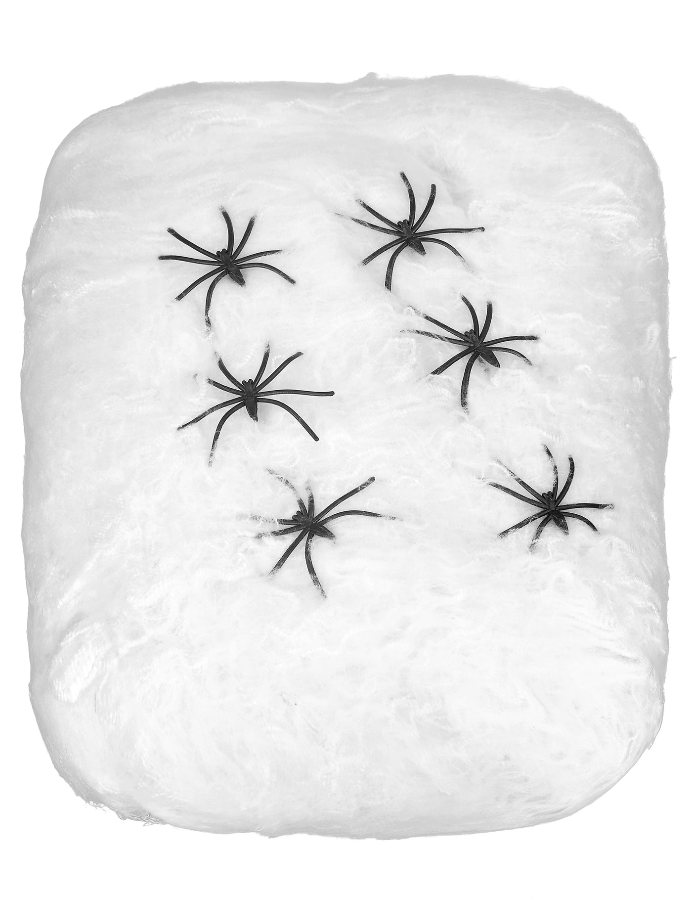 Toile d'araignée blanche avec araignées 100 g Halloween