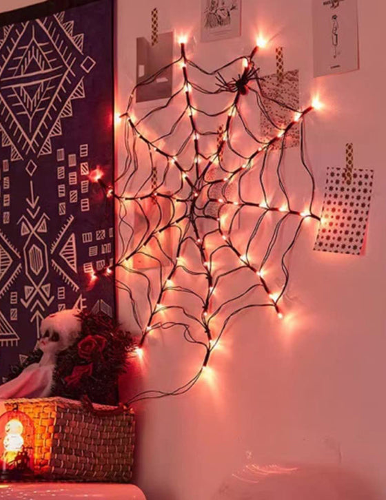 Toile d'araignée lumineuse LED 1m