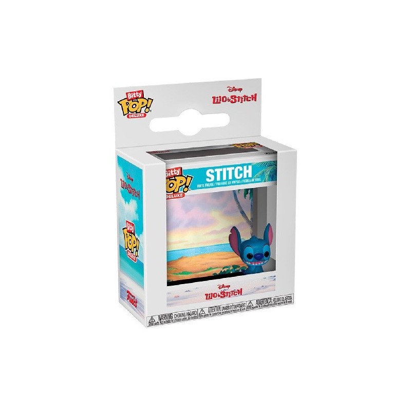 Disney Display (12) figurines Bitty POP! Deluxe Vinyl Stitch(Beach) 2,5 cm
