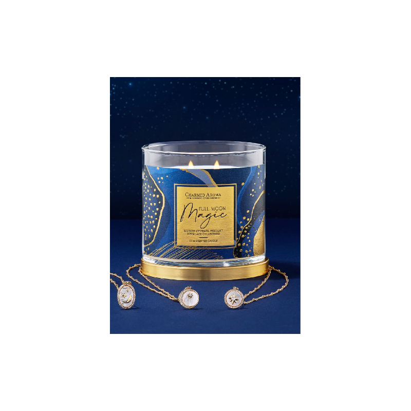 Bougie parfumée Full Moon Magic - Collection Nacre (Collier)