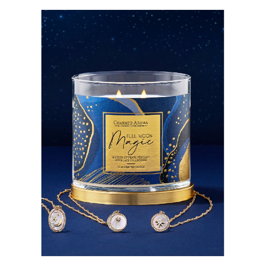 Bougie parfumée Full Moon Magic - Collection Nacre (Collier)
