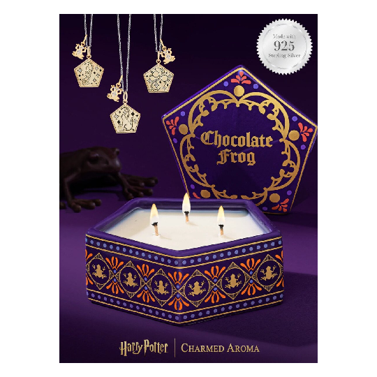 Bougie parfumée Harry Potter Chocolate Frog - Wizard Cards (collier)