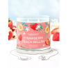 Bougie parfumée fraise pêche bellini (collier)