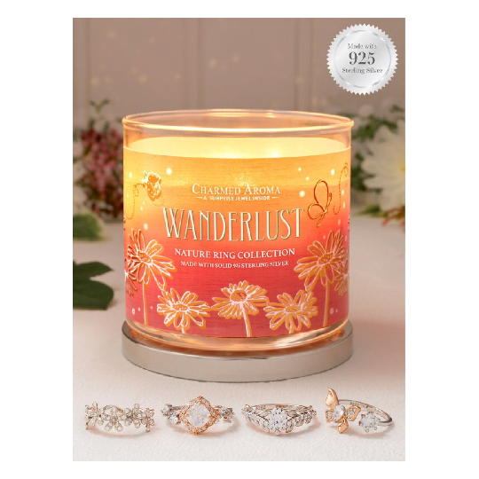 Bougie parfumée Wanderlust (Bague) Taille 8 L(18,19 mm) 57/58