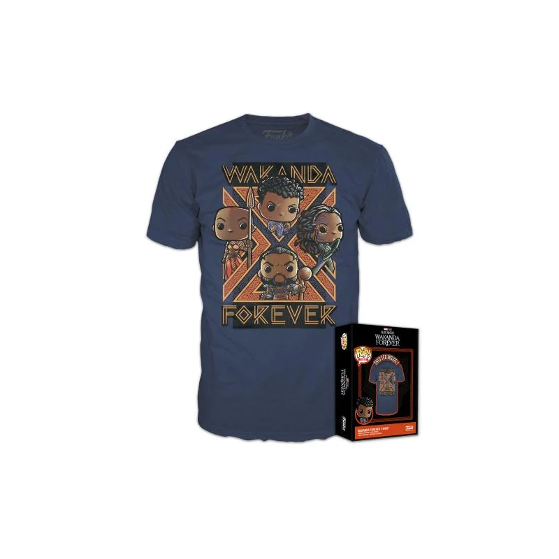 BLACK PANTHER WAKANDA FOREVER - Groupe - T-Shirt POP (XL)