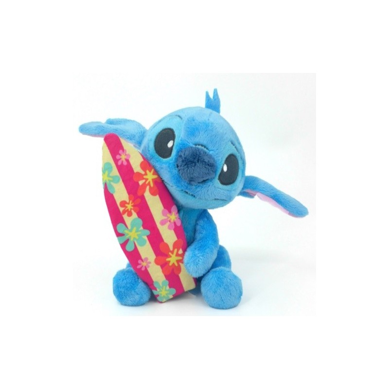 STITCH - Peluche Stitch avec Planche de Surf - 25cm