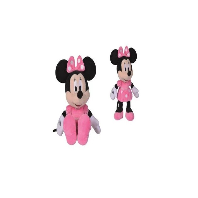 DISNEY - Peluche Minnie Robe Rose - 25cm