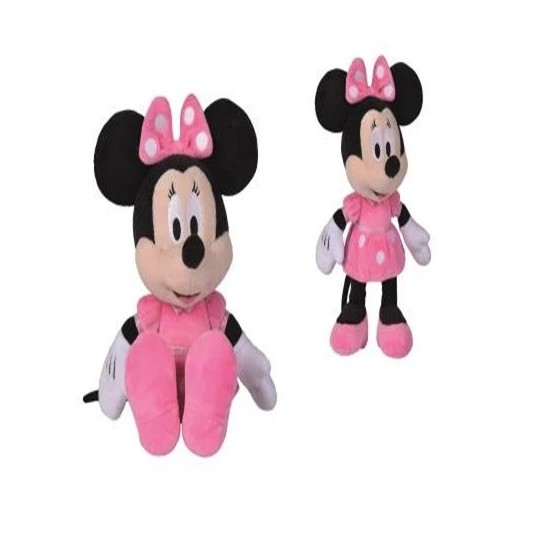 DISNEY - Peluche Minnie Robe Rose - 25cm