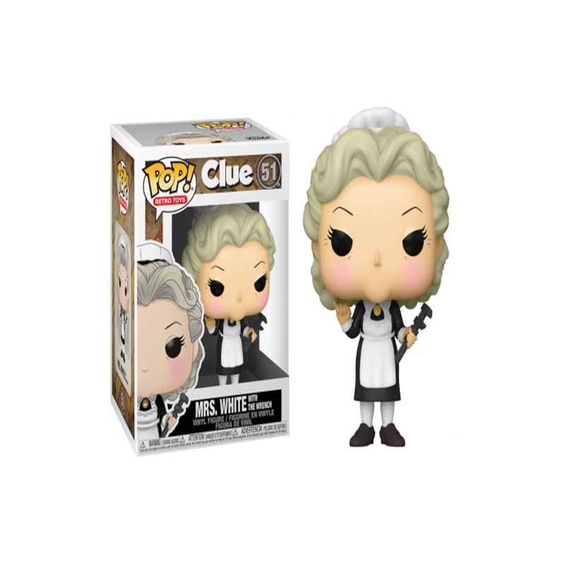 CLUEDO - POP NÂ° 51 - Mrs. White w/ Wrench