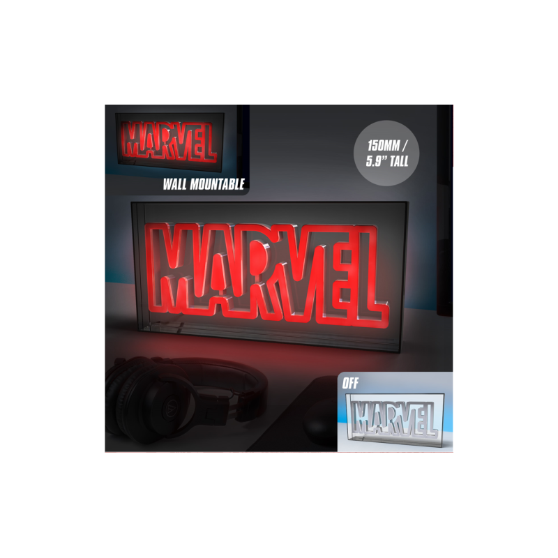 MARVEL - Logo - Lampe Led Neon 15.5x30.5cm