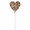 Sucette Coeur Chocolat Lait Et Perles Crispy 40g
