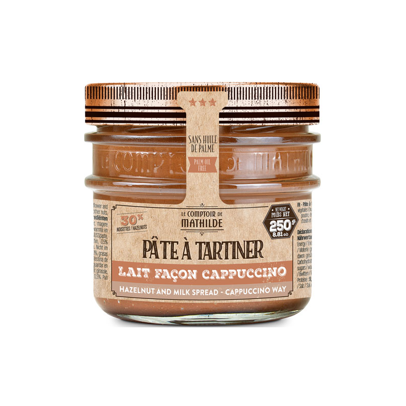 Pâte A Tartiner Lait Façon Cappuccino 250g