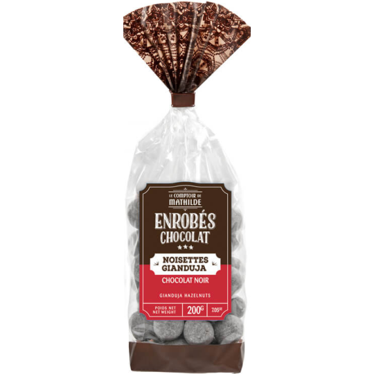 Noisettes Gianduja Chocolat Noir Sachet 200G