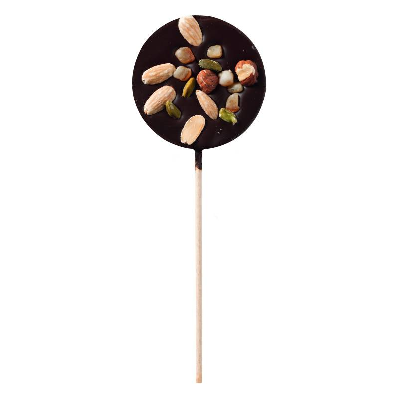 Sucette Chocolat Noir Mendiants 50G