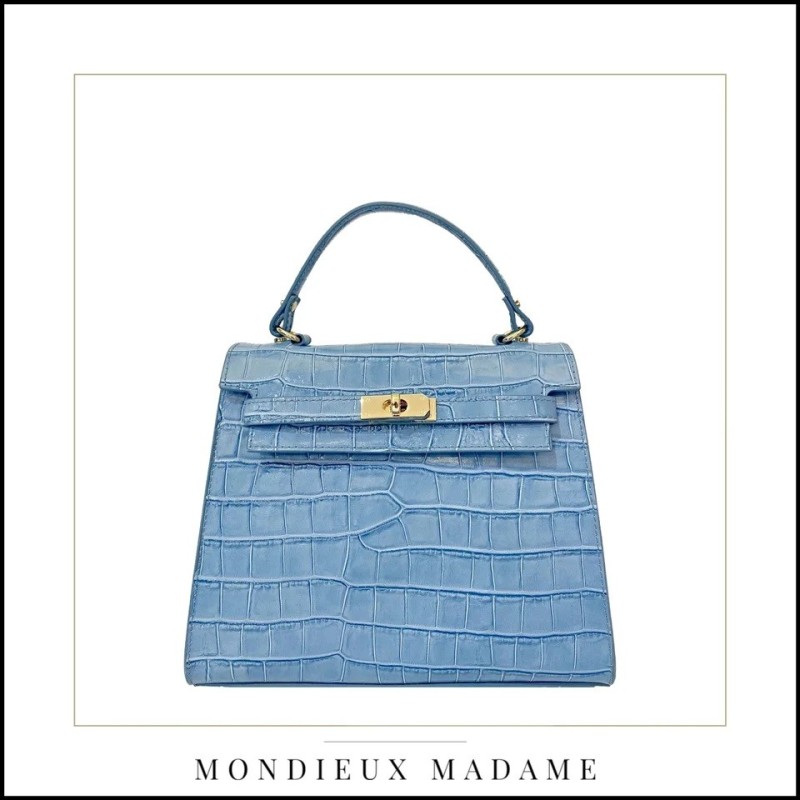 Sac" Patty CROCO" XS bleu Mondieux Madame