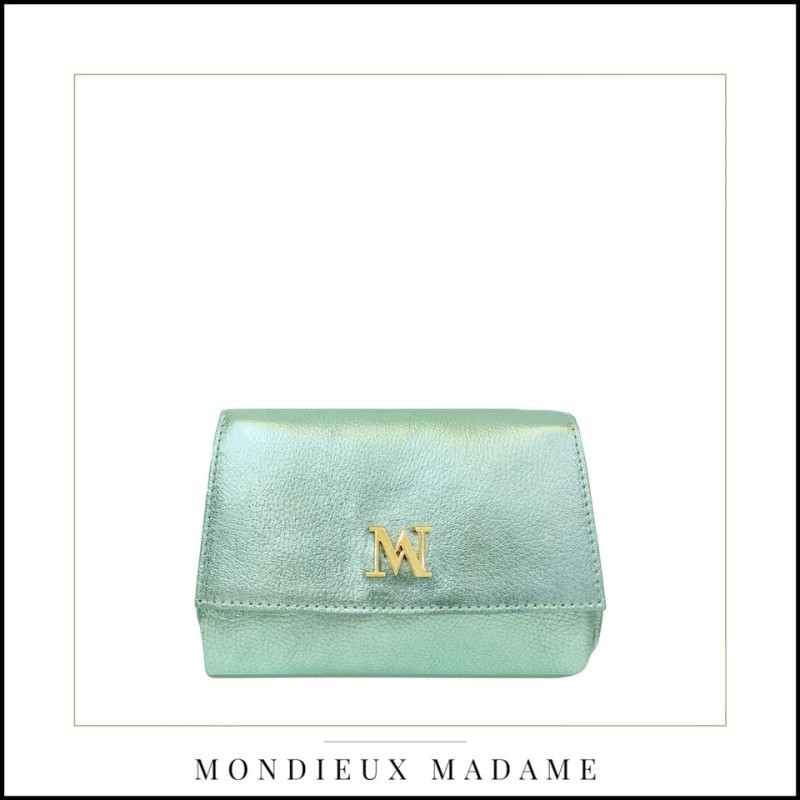 Sac"Eva " Aqua métallique Mondieux Madame
