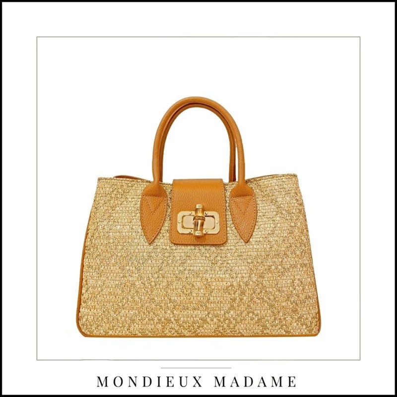 Sac"Pamela " Camel Mondieux Madame