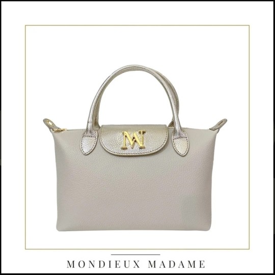 Sac"Tonia " Ecru/ gold Mondieux Madame