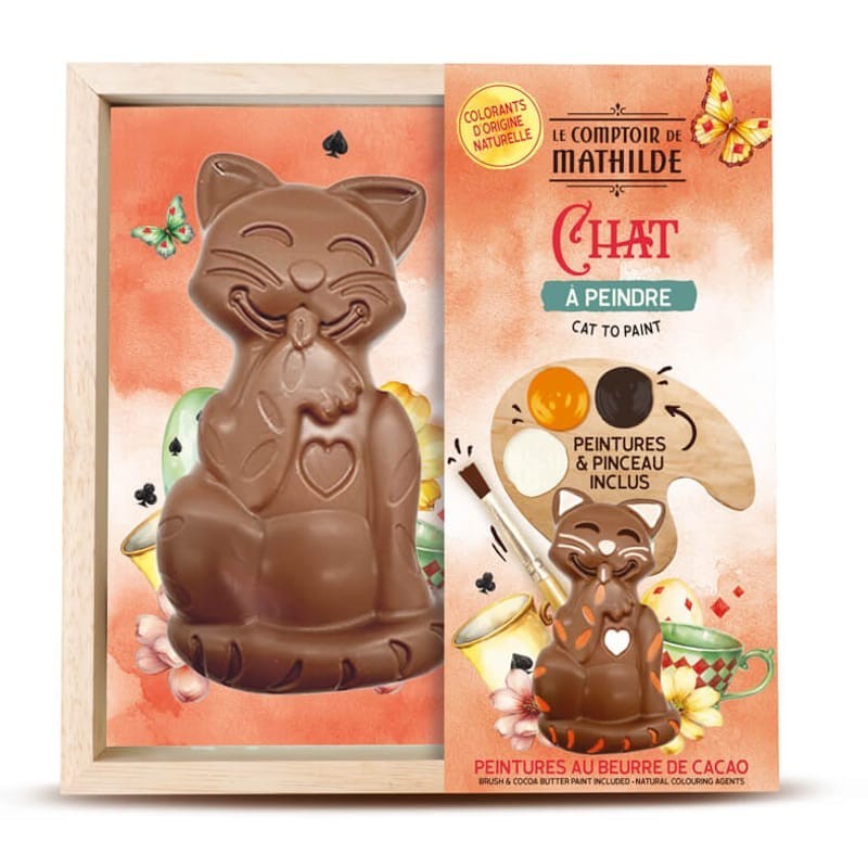 Chat A Peindre Chocolat Au Lait 200g