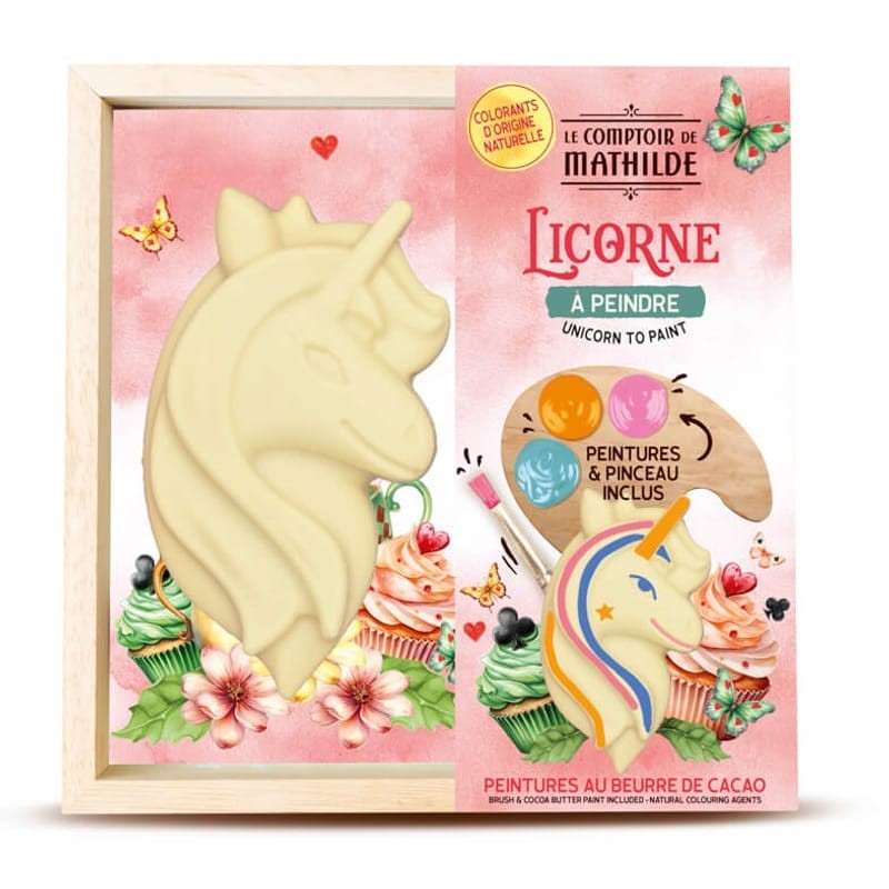 Licorne à Peindre Chocolat Blanc 200g