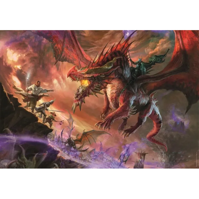 DONJONS & DRAGONS - Kansaldi sur Dragon Rouge - Puzzle Cube 500P