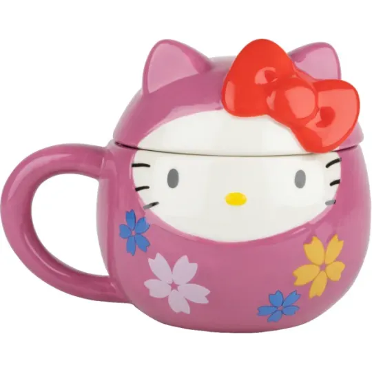 HELLO KITTY - Daruma - Mug 3D + Couvercle 320ml