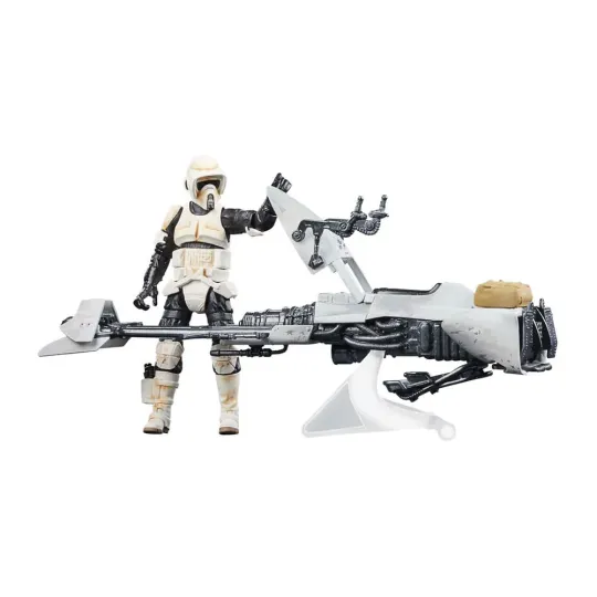MANDALORIAN -Speeder Bike & Scout Trooper -Fig Vintage Collection 10cm