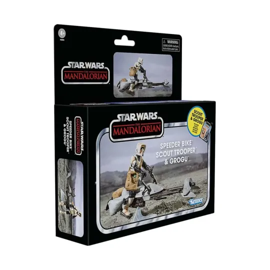 MANDALORIAN -Speeder Bike & Scout Trooper -Fig Vintage Collection 10cm
